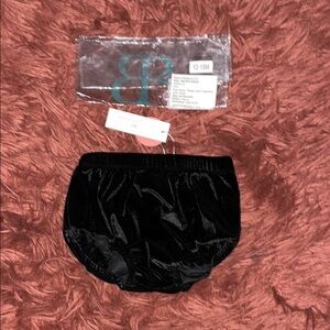 Black Velvet Baby Bloomers